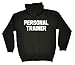 JNR Workwear Unisex Men's Women's PERSONAL TRAINER (FRONT AND BACK) (XL - BLACK) Zip Hoodie