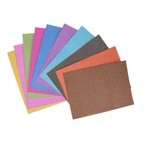 Gazechimp 10 Blatt / Packung A4 Glitzer Papier Handwerk Papier Farben Sortiert