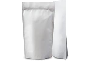 Lacers Stand Up Bags Kraft Paper with Zip Closure - Sustainable, Aluminium Free, Resealable - High-Quality Packaging with High Barrier - Stand Bag for Food, Coffee, Tea