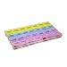 Produktbild Startseite Pillendose 7 Tage 4 Fächer Pill Box Medizin Tablet Dispenser Organizer Wöchentlich Aufbewahrungskoffer für AM / PM 21/28 Grids Drei Spezifikationenhrungskoffer für AM / PM 21/28 Grids Drei Spezifikationen (28 Grids S)