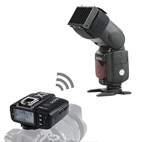 Godox Camera Flash Speedlite TTL TT685S Maestro–Esclavo 2.4G HSS 1 / 8000s con GN60 + Godox X1T-S Trigger Flash 2.4G Inalámbrico Transmisor para Sony DSLR Camara A7II A77II A7RII A7R A58 A99 A6000 A6300 ILCE 6000L etc + Letwing Gift Kit(TT685S+ X1T-S)