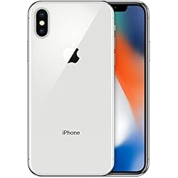 Apple iPhone X Smartphone débloqué 4G (Ecran : 5,8 pouces - 64 Go - Nano-SIM - iOS) Argent