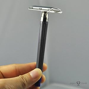 Jagen David E02 - Black Double Edge Razor Safety Razor Fits All Double Edge Razor Blades for him - Image 3