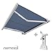Produktbild Nemaxx FCA40X Vollkassettenmarkise mit Licht- und Windsensor 4m x 3m blau: Kassettenmarkise für optimale Beschattung aus UV-beständigem und wetterfestem Acryltuch in weißer Kassette - nach DIN EN 13561