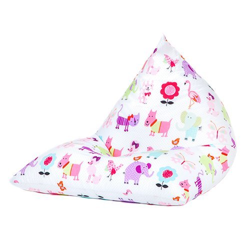 Cute Pets Pyramid Shaped Fun Children's Filled Bean Bag