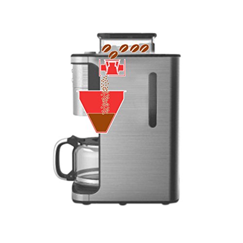 BEEM Fresh-Aroma-Perfect Superior, Kaffeemaschine mit Mahlwerk und Permanent-Goldfilter, Edelstahl - 7
