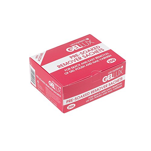 Salon Systems Gellux Pre Soaked Remover Sachet - Box of 200