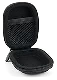 DURAGADGET Compact Rigid Black Case - Ideal for Hearing Aid Storage/Carrying