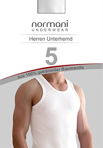 5 x Herren Unterhemd Doppelripp aus Baumwolle - 4