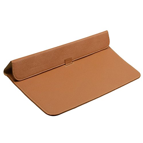 OMOTON Ledertasche/ Hülle für MacBook Air 11 zoll mit Halter, braun - 7