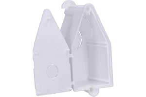 Voxura Wandauslassdose Anschlussdose mit Deckel Wandleuchtendose Unterputz-dose Abzweigdose für Wandleuchten 60x32x30mm Weiß 100 Stück