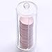 HuntGold Clear Facial Beauty Makeup Cotton Pads Round Dispenser Container Holder Cosmetic Organizer