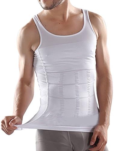 Kiwi-Rata Mens Slimming Vest Warm Tummy Shaper Body Shapewear Abdomen Compression Fit