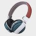 Produktbild samLIKE Kabellos Over-Ear Headset, Metallisches Surround Sound Tragbarer und Faltbarer Kopfhörer für iPhone Android Smartphones PC und MP3 Players usw (Blau)