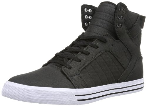Supra Skytop Unisex Adults Hi Top Sneakers Black Black White