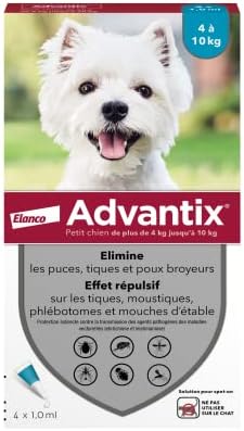 Advantix Chien 4/10kg, 4 pipettes