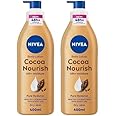 NIVEA Body Lotion for Dry Skin, Cocoa Butter, 5in1 Complete Care, 48H Deep Moisture, 400ml (Pack of 2)