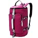 Produktbild GUOLX Wanderrucksack Canvas Outdoor Sports Wasserbeständiges Bergsteigen Camping Unisex,Rosered-28cm*28cm*47cm