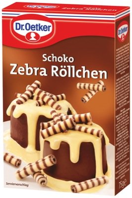 Preisvergleich Produktbild Oetker Schoko Zebra Röllchen 75g