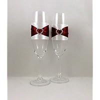 Hochzeitsgläser Sektgläser Strassherz