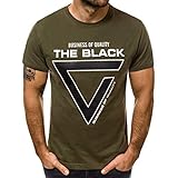 Produp Fashion Tops Männer Casual Slim Brief Gedruckt Kurzarm T-Shirt Top Bluse Comfoutable Sport Pullover