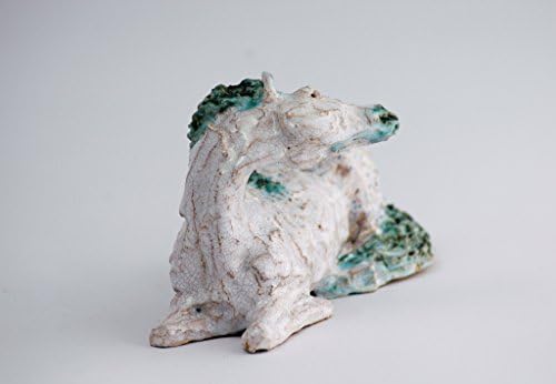 Look at you - Lying horse - sculpture, ceramic figurine handmade One of the kind
