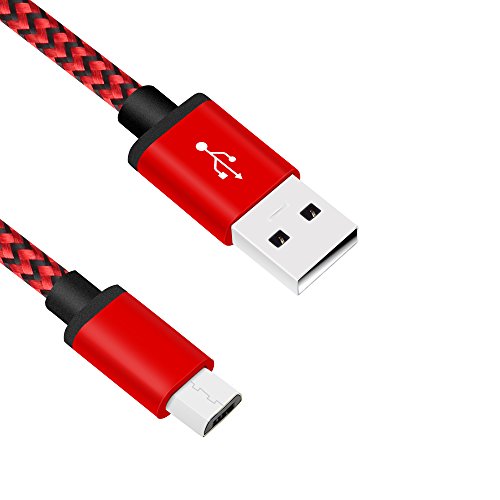 Micro USB Kabel Nylon, BeneStellar (3 Pack 3m) High Speed USB 2.0 A Male auf Micro B Synchronisations und Ladekabel für Android, Samsung, Huawei, HTC, Sony, Nexus, Xiaomi und mehr (Rot 3m) - 5