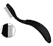 Professional Folding Stainless Steel Teeth Eyelash Comb - Portable Eyebrow Brush Shaper Brow Groomer Mascara Comb Lash and Brow Makeup Brush Beauty Tool (Black)