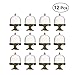 Produktbild BESTONZON 12pcs Mini Kuchenteller mit Ständer und Dome Cover, elegante Einweg Mini Tortenständer, elegante Mini-Sammlung, geeignet für Hochzeit, 8x6x6cm