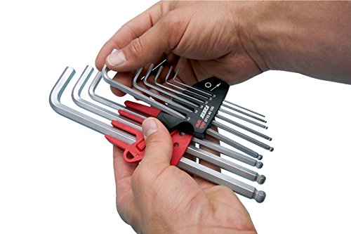 Würth Imbus Winkelschraubendreher Sortiment 9 teilig mit Kugelkopf Zebra Sechskant - 3