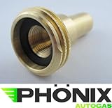 Longitud total: 77 mm Phönix Auto Gas Acme adaptador M12 largo Reservorio adaptador LPG