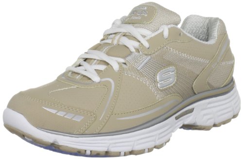Skechers Women's Tone-ups Fitness - Ready Set Firm, Stone/Silver, 3 UK