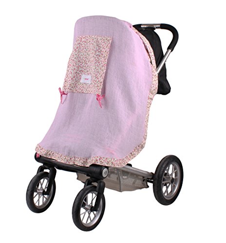 Minene UK Muslin Pushchair Shade (Pink)