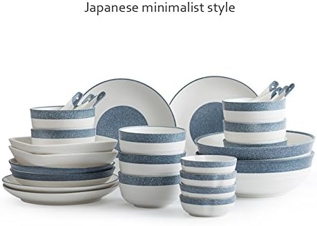 30 Japanese-style dishes set, household bowl retro cutlery simple bowl, personalized plate 2/4/6 Chinese soup bowl