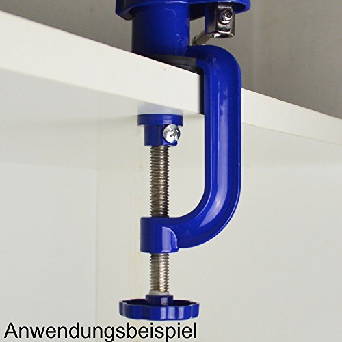 Germania Parallel Schraubstock 70mm drehbar 360° Aluminium Tischschraubstock - 4