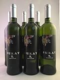 12.5 vol. 750 ml. SURAT 100% Sauvignon Blanc (D.O. Valencia) Vino Blanco (6x0,75L) cosecha ecologica