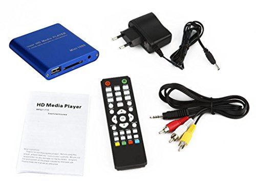 Sannysis 1080P Mini HDD Media Player MKV / H.264 / RMVB HD mit HOST USB / SD-Kartenleser - 2