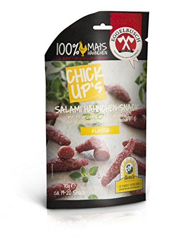 Preisvergleich Produktbild Chick Up´s Mini Hähnchen Salami Classic mit Pflanzenöl und Pflanzenfett (70g Folienbeutel)