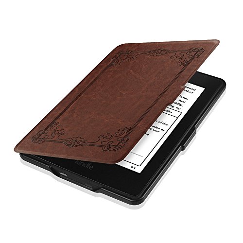 Fintie Kindle Paperwhite Hülle – Die dünnste und leichteste Smartshell Case Schutzhülle Tasche mit auto Sleep / Wake für den neuen Kindle Paperwhite 2016 (mit 300 ppi-Display, 6 Zoll, und integrierter Beleuchtung) und alle Modelle von 2012, 2013, 2014, 2015 – Vintage Braun - 8