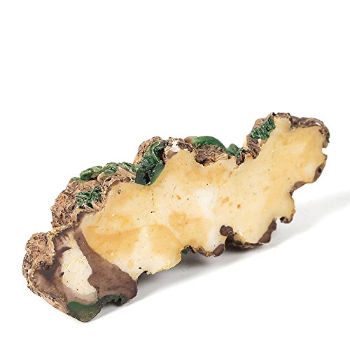 Ornament Baumstumpf Brücke Miniatur Kunstharz Garten Fee Topf Blumentopf Home Decor Blumen - 4