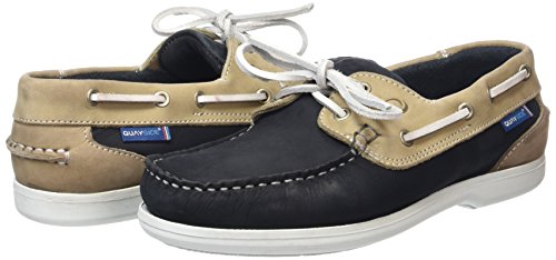 Quayside Women’s Bermuda Boat Shoes, Blue (Navy/Sand), 5 UK (38 EU)