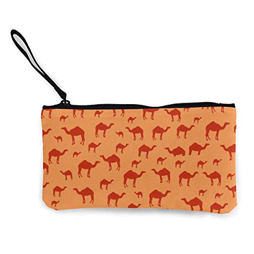 shyly Portefeuille pour Femme avec Fermeture éclair et dragonne Camel