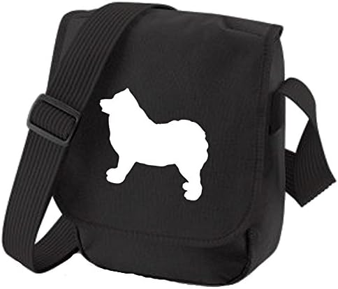 Samoyed Bag Reporter Bag Shoulder Bag Samoyed Silhouette Samoyed Gift Choice of Colours (Black Bag)