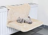 bonsport Katzen Hängematte für die Heizung - Plüsch Katzenliege, 46 x 31 cm