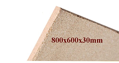 1x30 mm Vermiculite Platte Brandschutzplatten 800x600x30mm Schamotte Ersatz