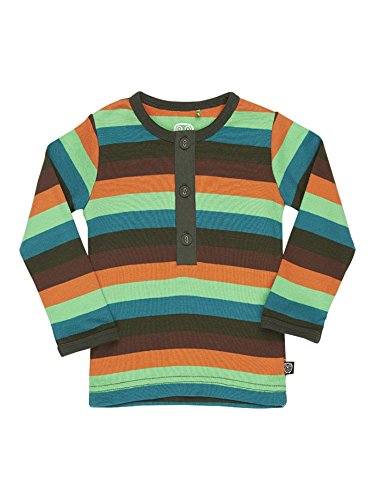 Ej Sikke Lej Baby-Boys Organic Striped Langarmshirt Striped Sweatshirt, Multicoloured (Rosin 537), 12-18 Months (Manufacturer size: 86)