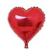 Produktbild Herzballon, Yosoo 10" Helium Folie Ballon Herz Gestaltung Dekoration Luftballon für Hochzeit Party Geburtstag (Rot)