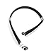 Produktbild Bluetooth 4.1 Kopfhörer Sport Ohrhörer Neckband drahtlose Headset mit ausziehbarem Earbuds, faltbare Headset Geräuschunterdrückung Kopfhörer mit Mikrofon für Jogging Laufen Radfahren Gymnastik Wandern,Kompatibel mit iOS und Android-Geräten (Weiß)