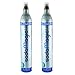Produktbild 2x CO2-Kartusche für Wassersprudler, gefüllte Kohlensäurekartuschen für ca. 60 l Sprudelwasser