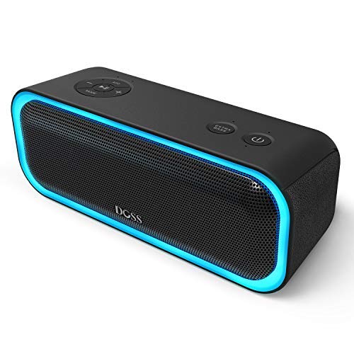 DOSS SoundBox Pro Enceinte Bluetooth Portable, 20W avec Son 360°,Basses Puissantes,Pouvez Coupler D